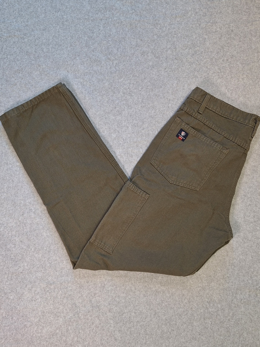 Men's Olive Cargo Pants with Signature Patch